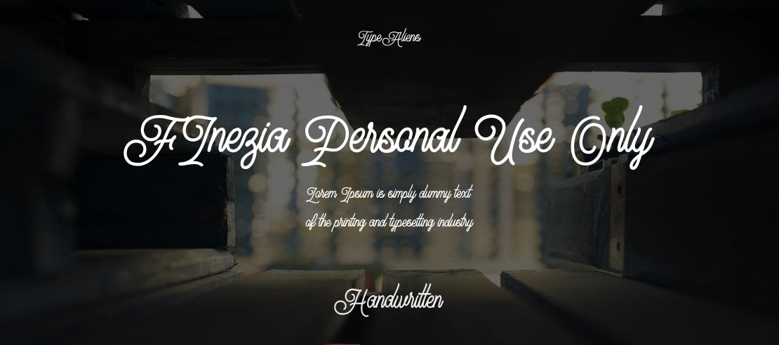 FInezia Personal Use Only Font