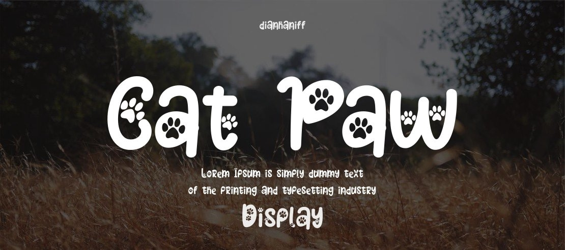 Cat Paw Font