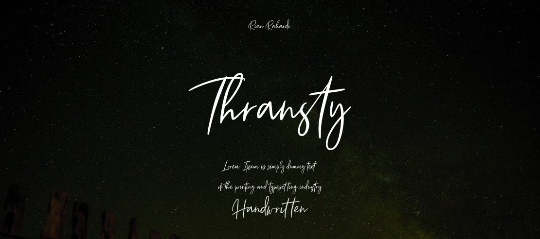 Thransty Font