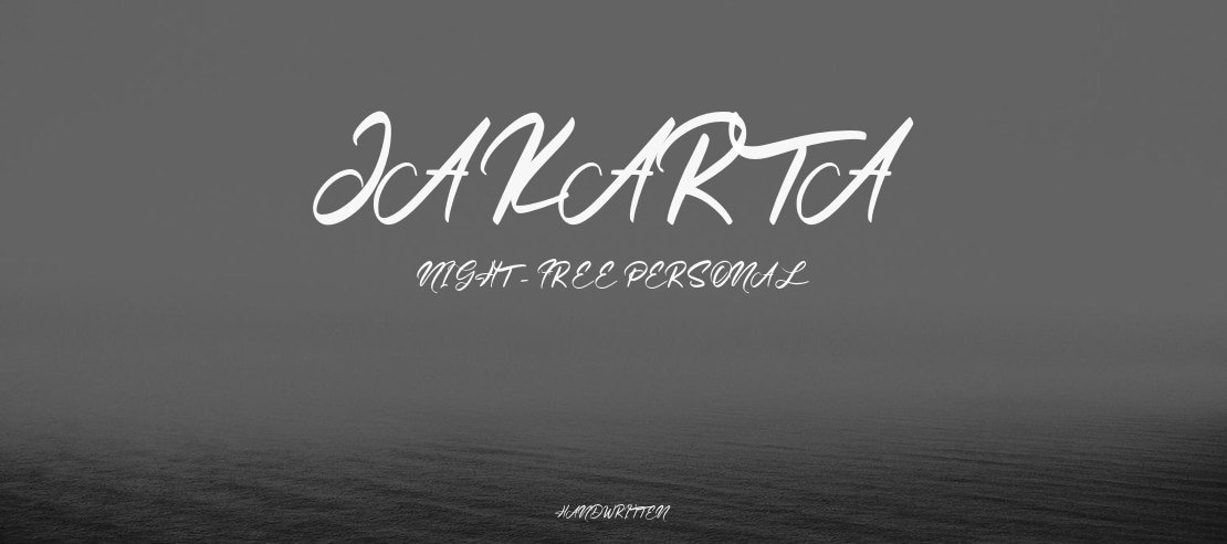 Jakarta Night - Free Personal Font