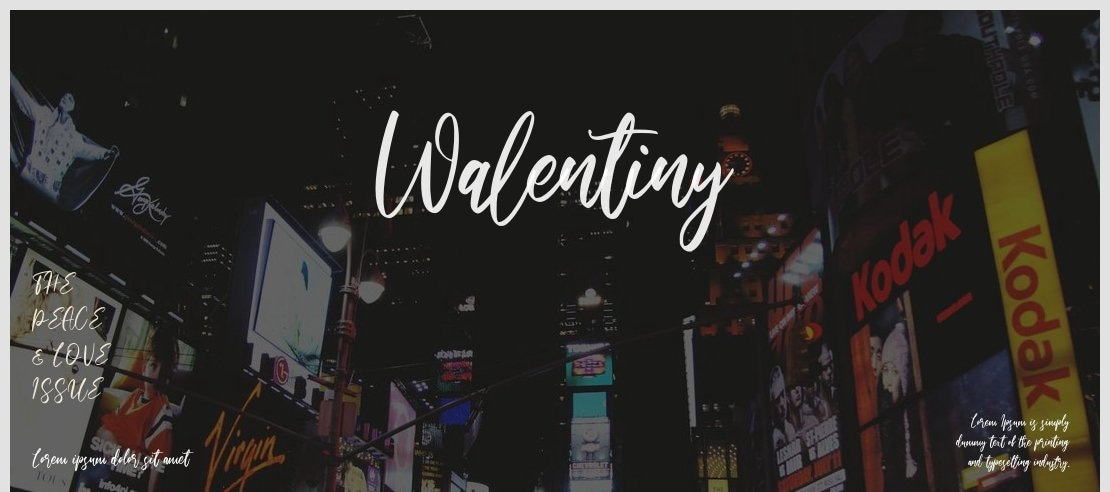 Walentiny Font