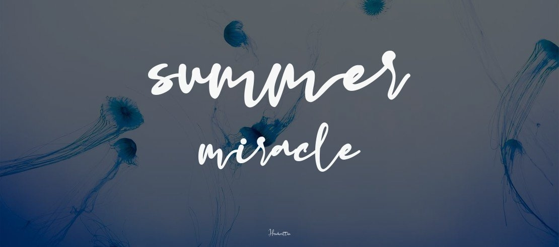 summer miracle Font