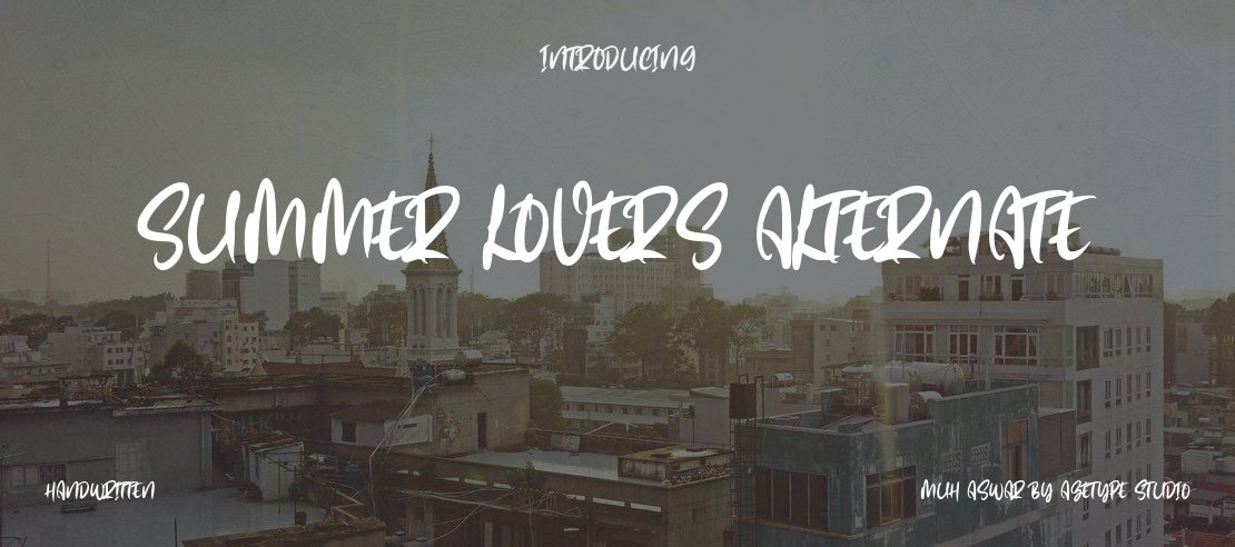 Summer Lovers Alternate Font Family