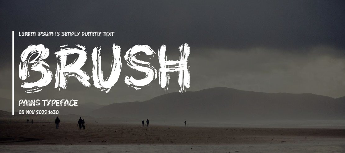 Brush Pains Font