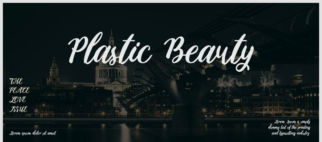 Plastic Beauty Font