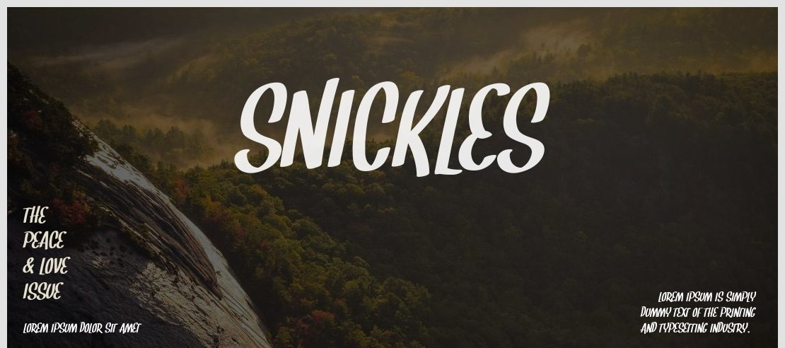 Snickles Font