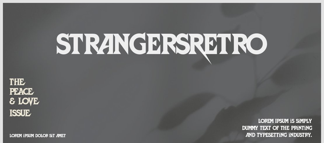 StrangersRetro Font