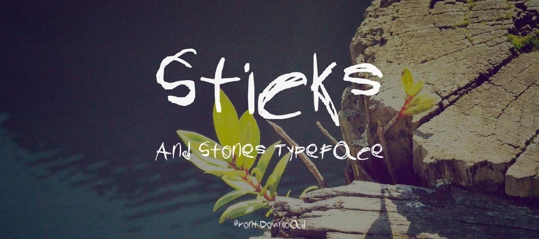 Sticks And Stones Font