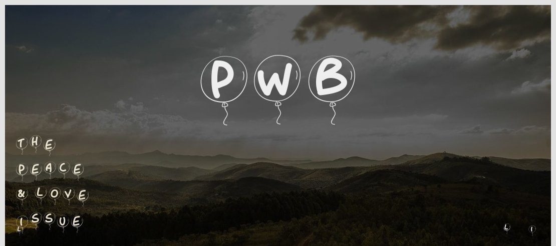 PWBalloon Font