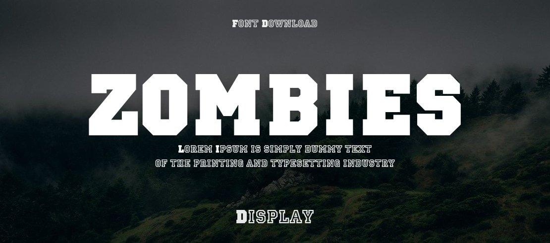 ZOMBIES Font