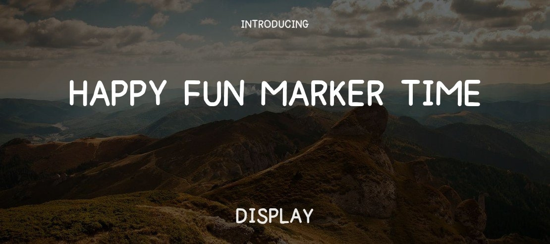 Happy Fun Marker Time Font