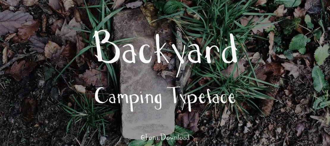 Backyard Camping Font