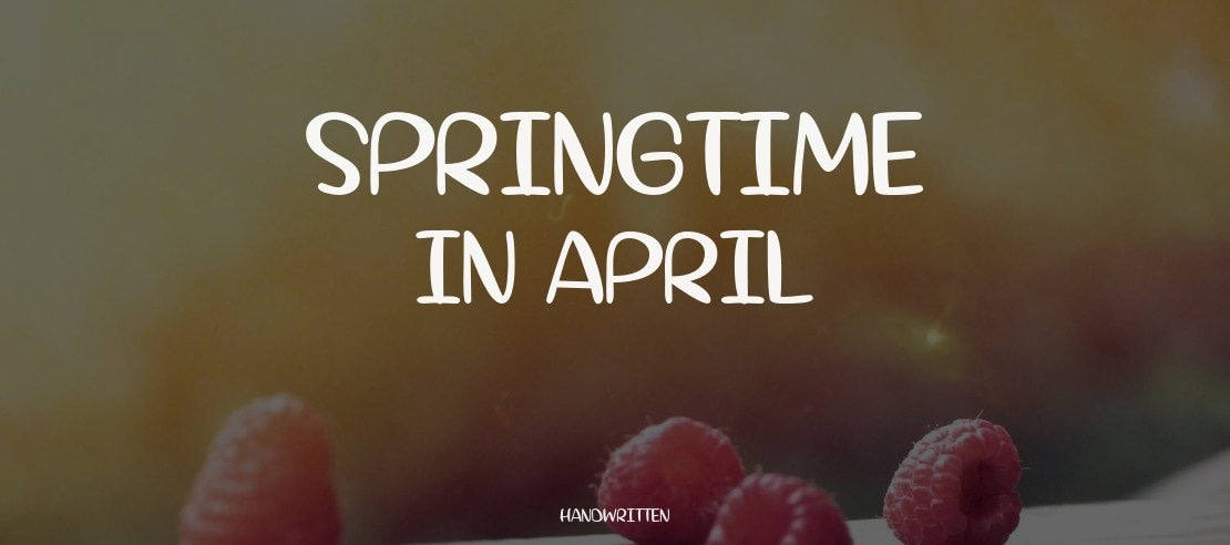 Springtime in April Font