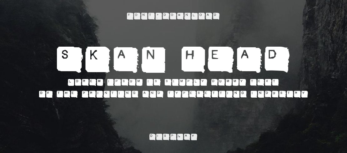 Skan Head Font