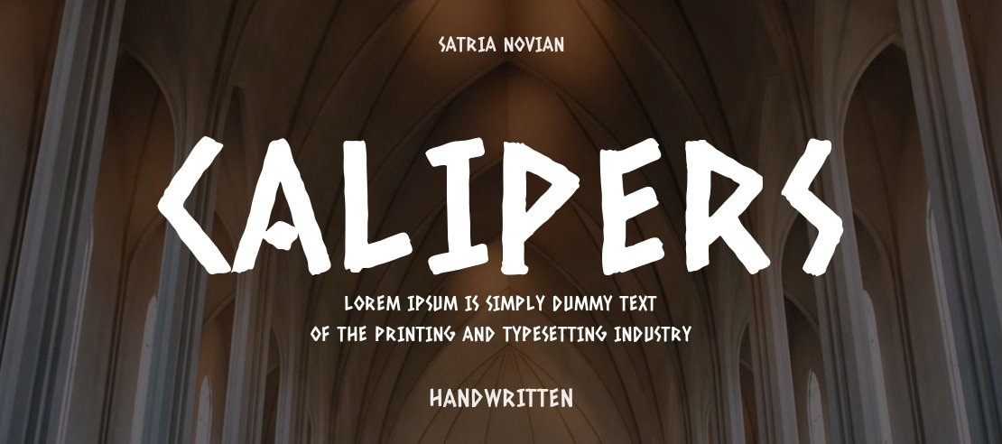 Calipers Font