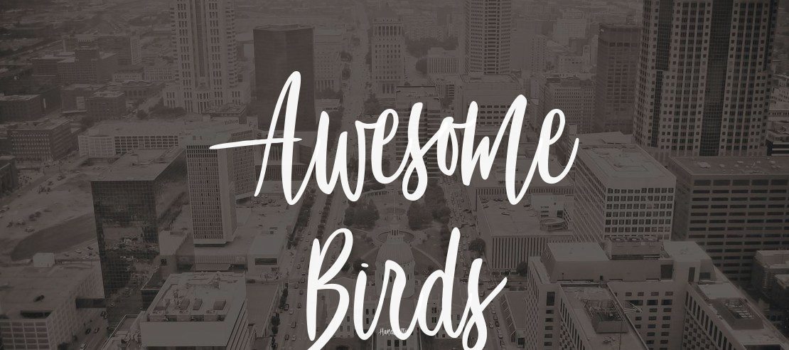 Awesome Birds Font