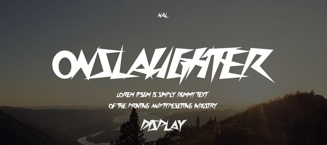 Onslaughter Font