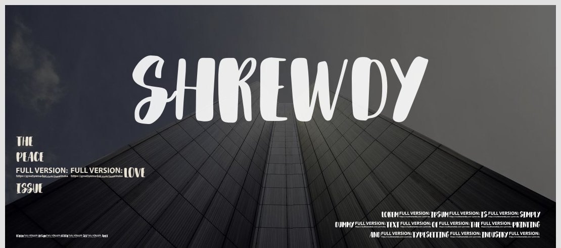 Shrewdy Font