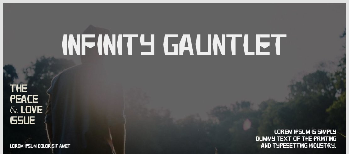 Infinity Gauntlet Font