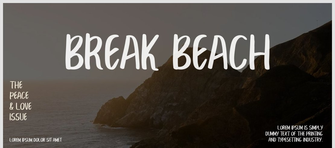 BREAK BEACH Font