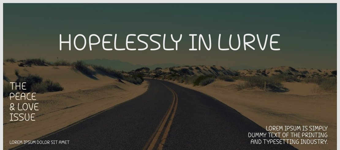 Hopelessly In Lurve Font