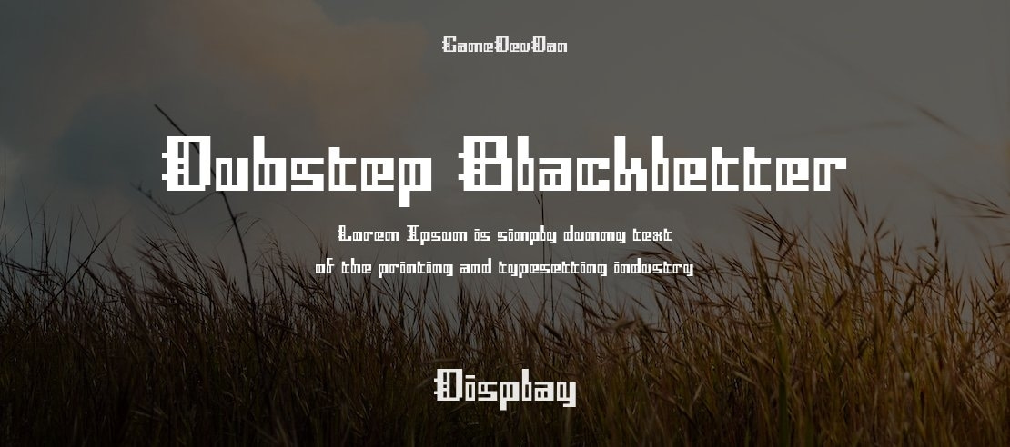 Dubstep Blackletter Font