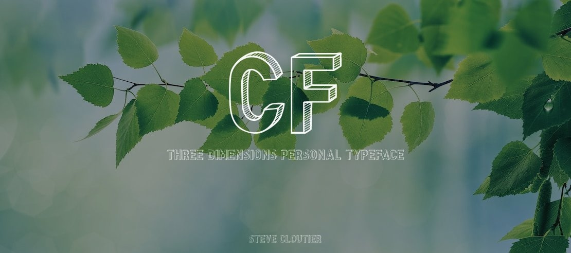 CF Three Dimensions Personal Font