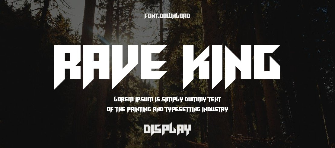 Rave King Font Family