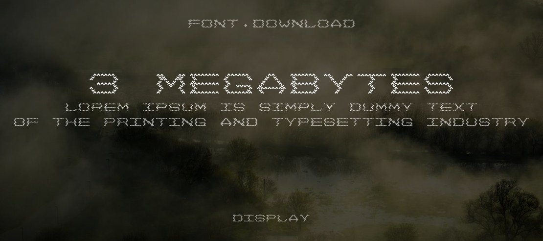 3 Megabytes Font