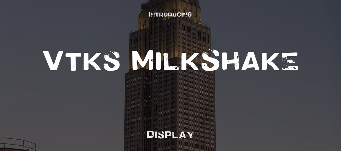 Vtks MilkShake Font