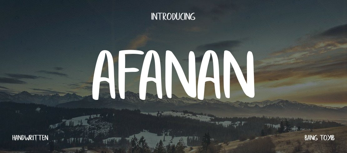 afanan Font