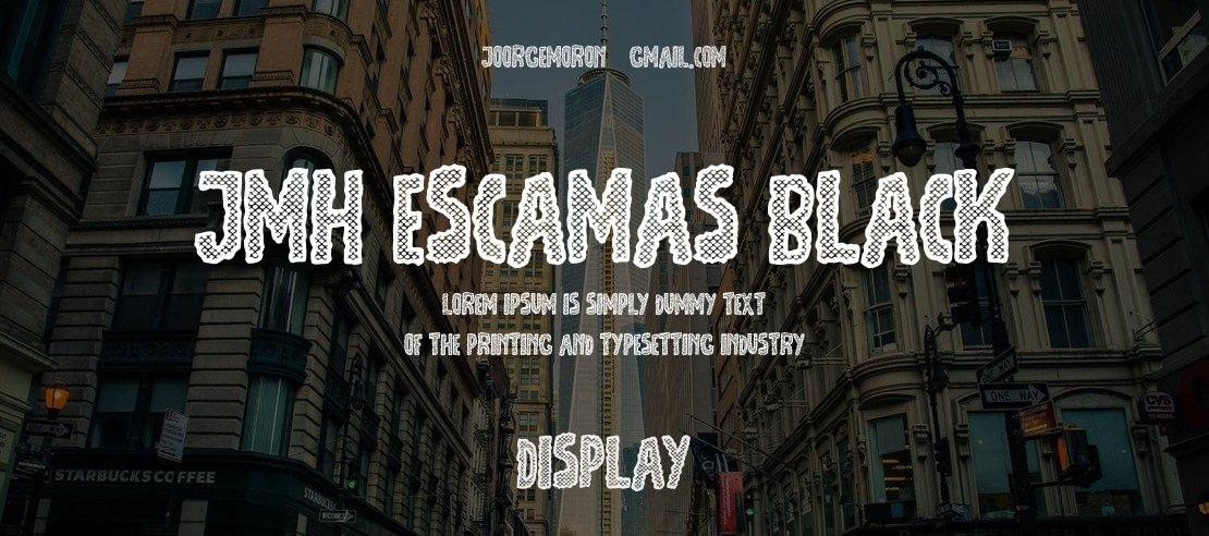 JMH Escamas Black Font Family