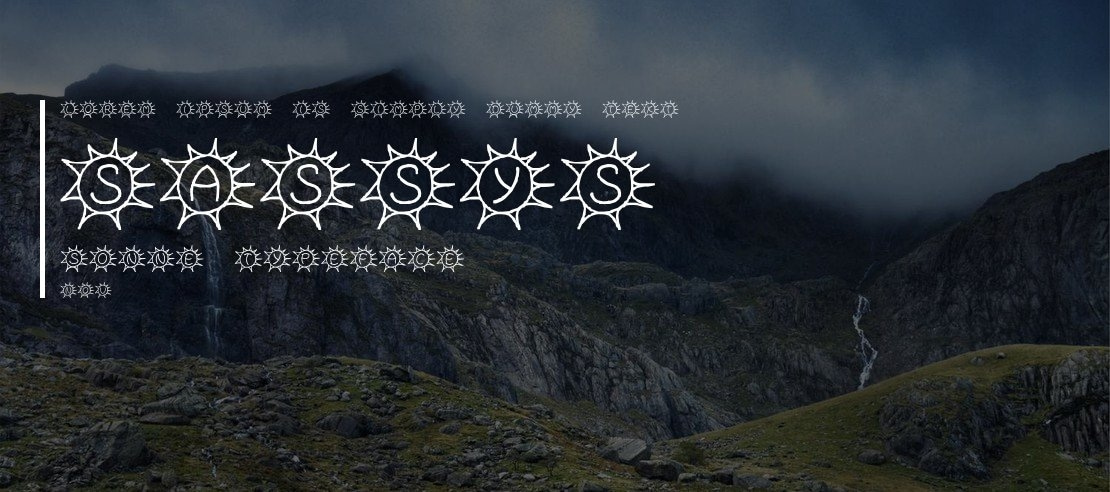 Sassys Sonne Font