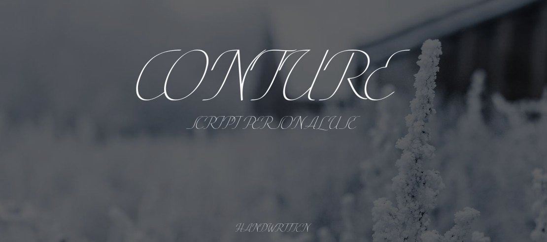 Conture Script PERSONAL USE Font