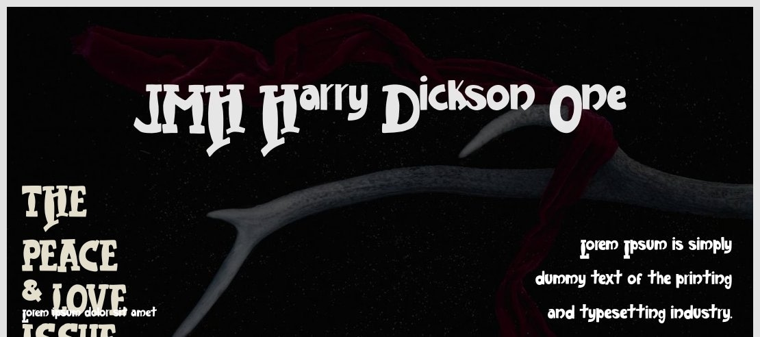 JMH Harry Dickson One Font Family