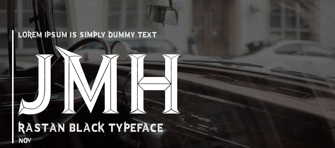 JMH Rastan Black Font Family