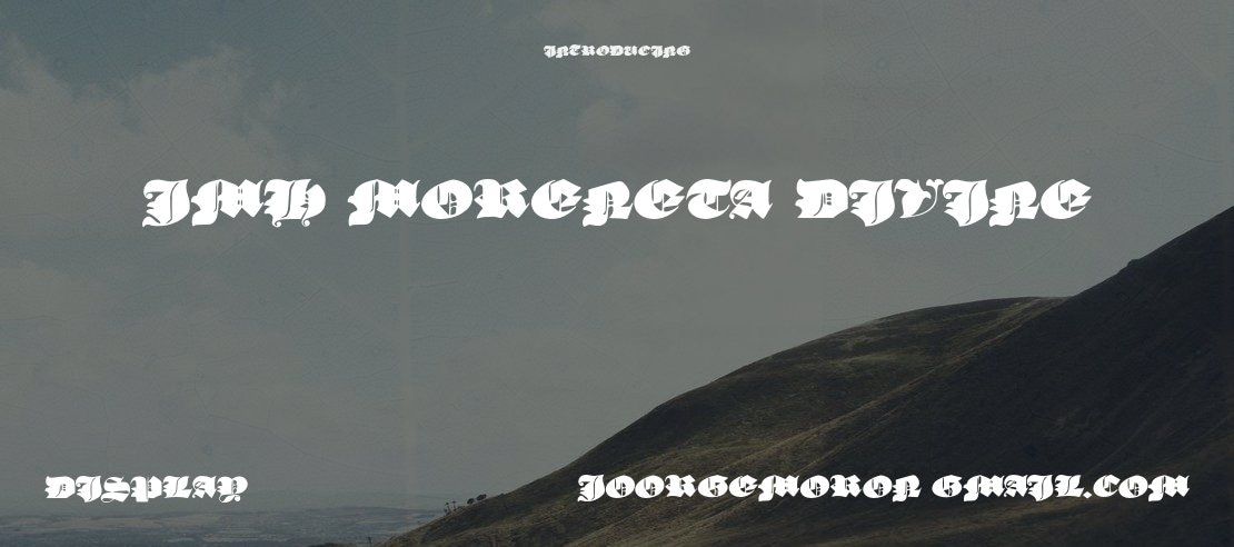 JMH Moreneta Divine Font Family