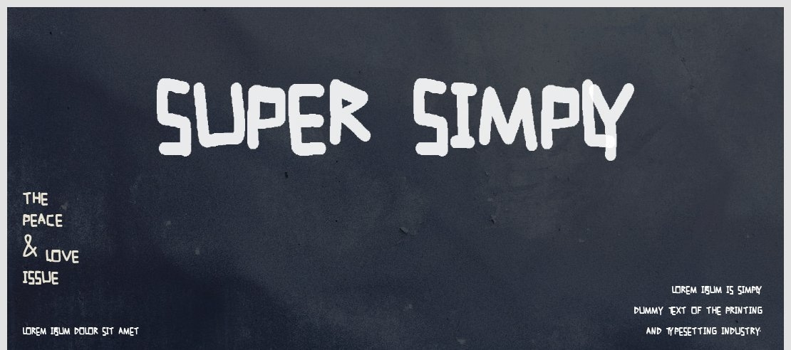 super simply Font