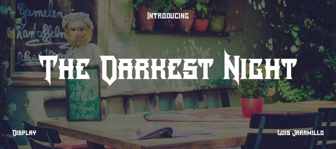 The Darkest Night Font