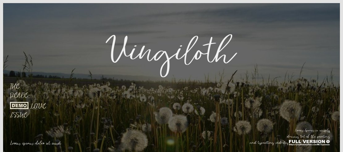 Vingiloth Font