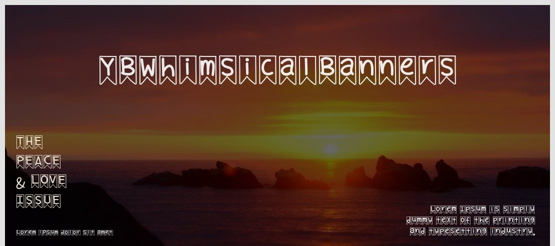 YBWhimsicalBanners Font