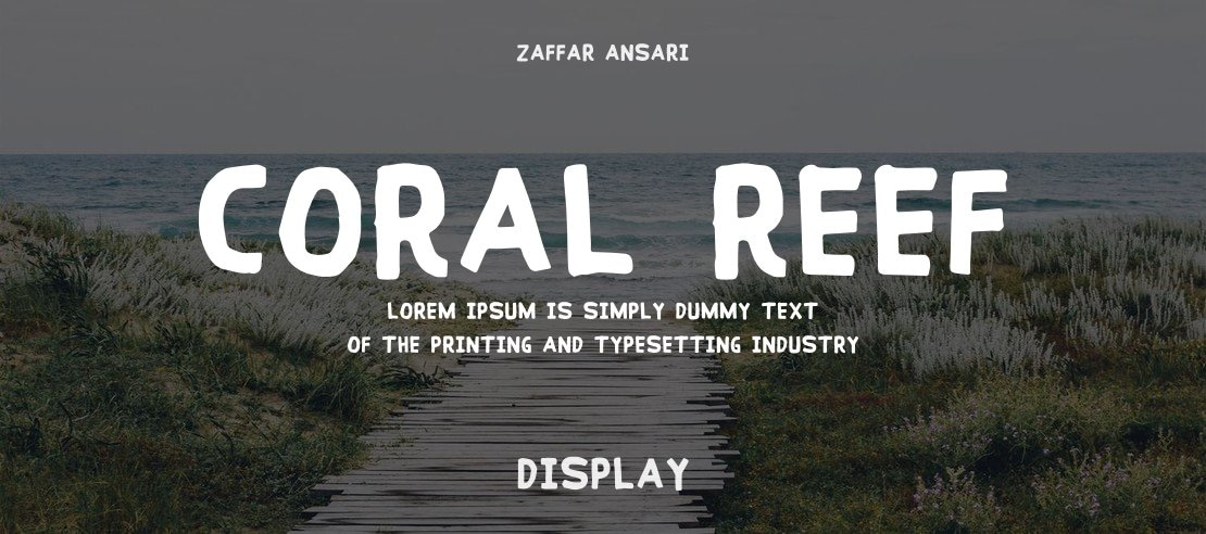 Coral Reef Font