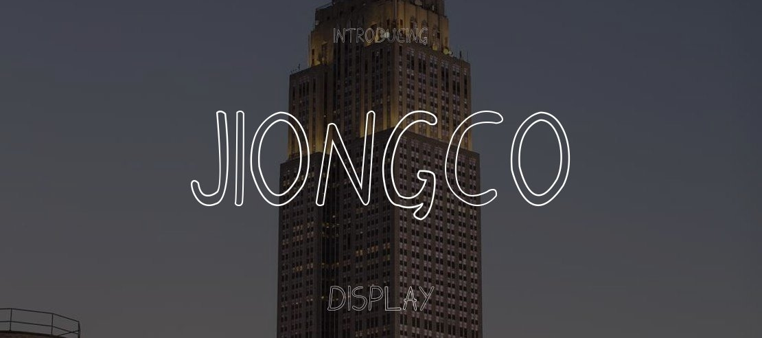 Jiongco Font