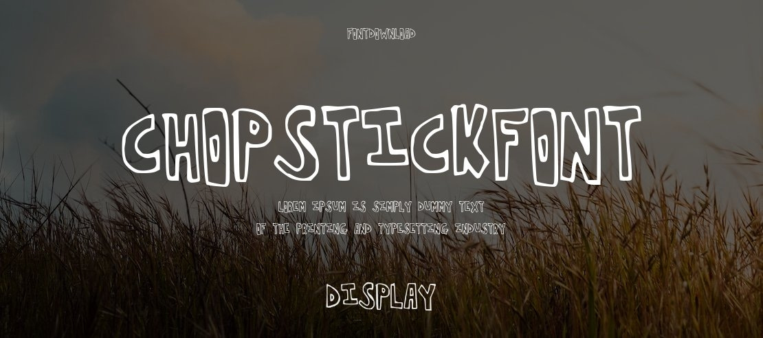 chopstickfont Font