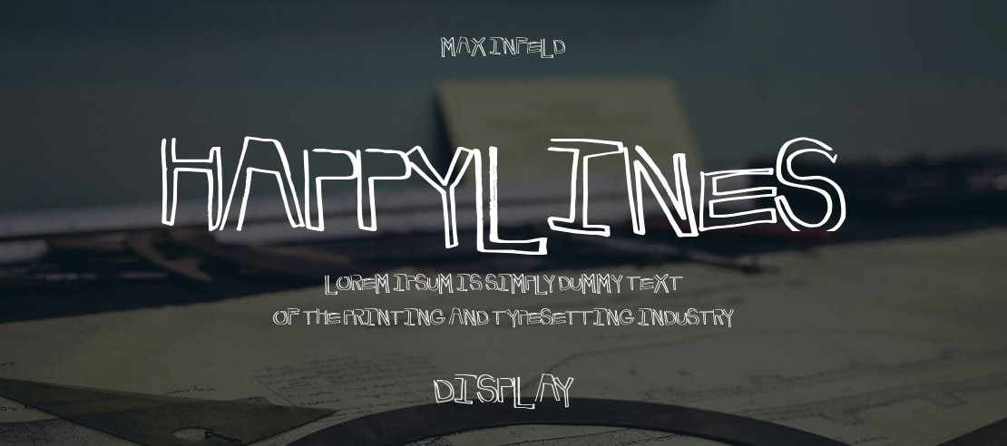 HappyLines Font