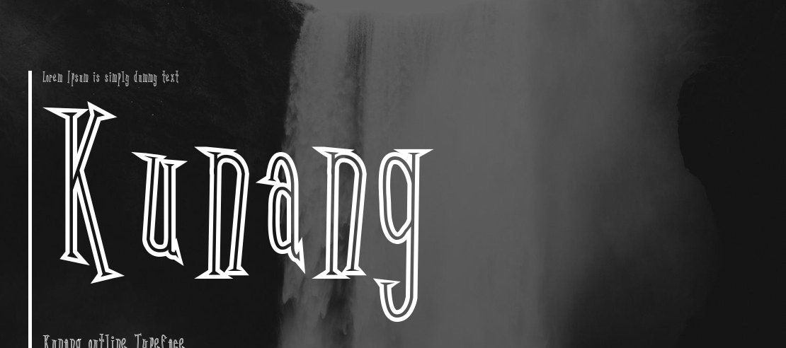 Kunang Kunang outline Font Family