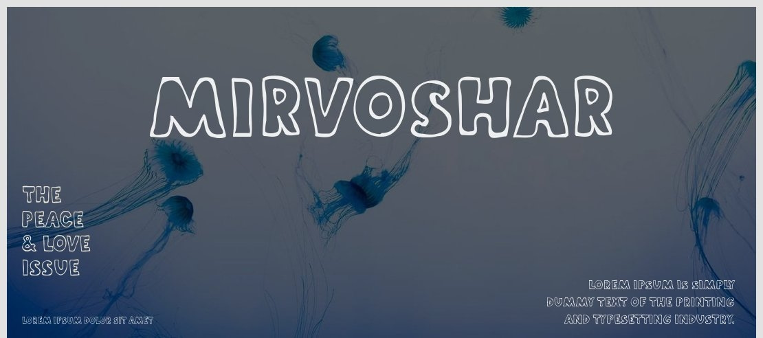 Mirvoshar Font