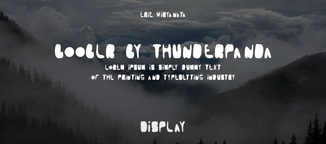 Booblr by Thunderpanda Font