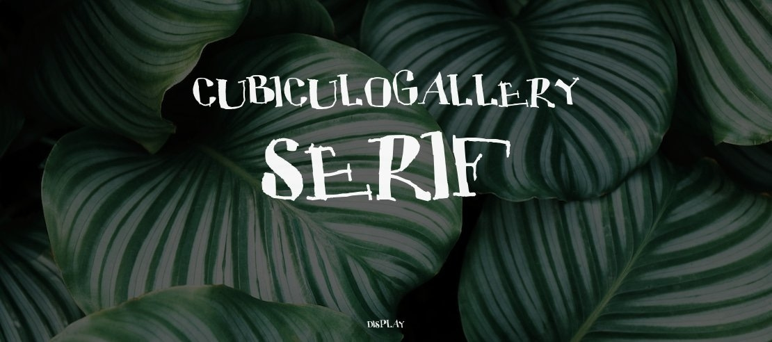 CUBICULOGALLERY SERIF Font