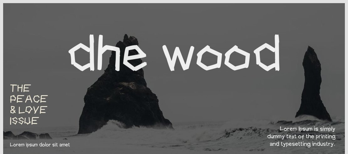 dhe wood Font